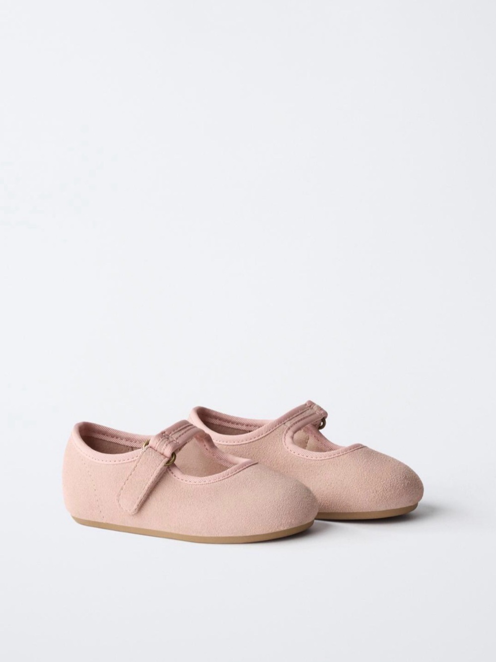 Zara leather ballet flats